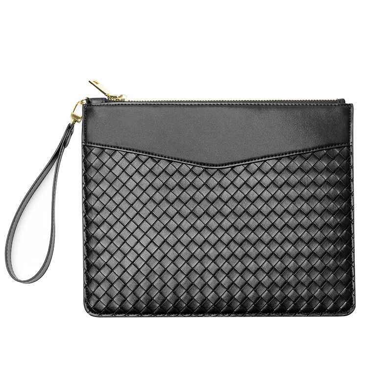 Heißer Verkauf geflochtene Leder Brieftasche Frauen Clutch -Tasche