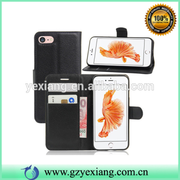 Alibaba Hot Selling Horizontal flip leather case for iphone 7 with Magnetic Buckle