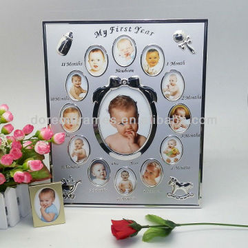 my first year aluminum photo frame for baby