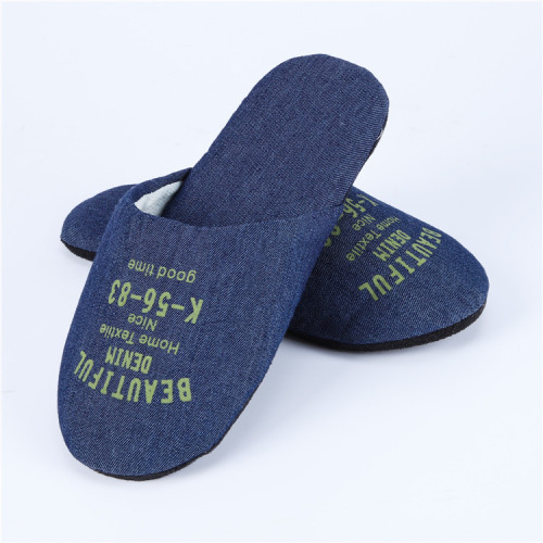 100% Cotton Velvet Hotel Slippers