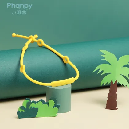 Food Grade Silicone Teether Strap Chains Baby Girl