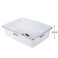 PE material plastic restaurant square box