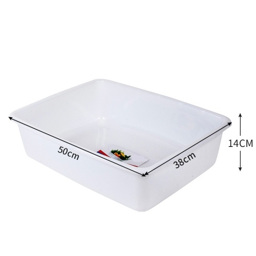 PE material plastic restaurant square box
