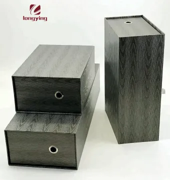 High quality gift boxes wholesale Wood Grain cardboard shoe box
