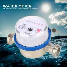 Water Meter Sensor 15mm 1/2" Garden Home Plastic Cold Water Meter Single Water Flow Dry Table Set