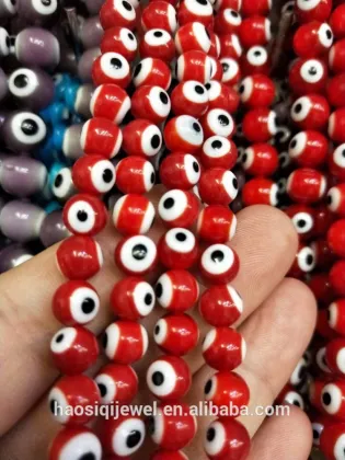 Turkish evil eye crystal glass loose evil eye beads