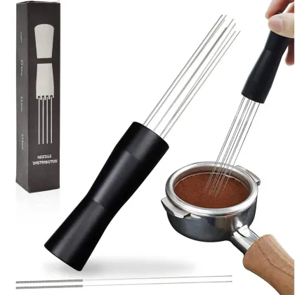 Professional Coffee Accessories Metal Espresso Coffee Stirrer Needles Distributor Barista Coffee Tools