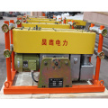 Cable laying pusher cable feeder machine