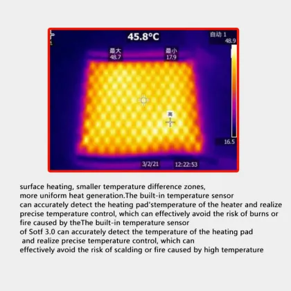 Custom Low Voltage Flexible USB Graphene Heating Pad for Heated Clothes