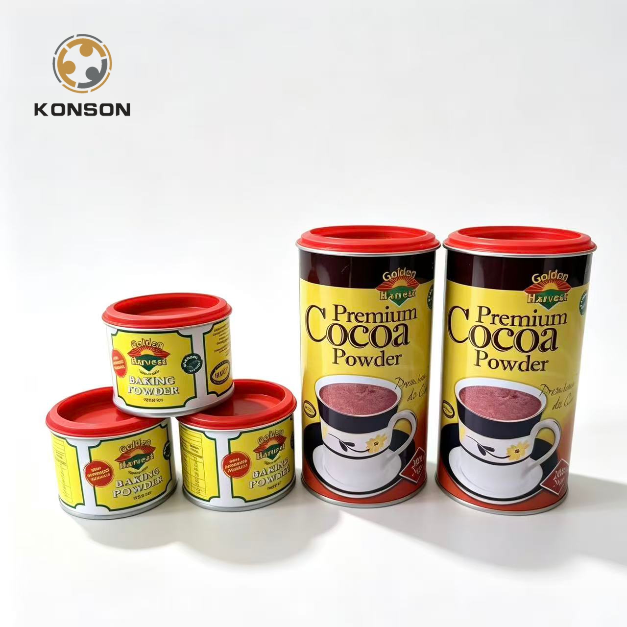baking powder tin cans