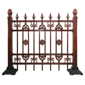 Black Metal Fence Panels for Outdoor Garden: Aluminum Edge Profile Fences Wholesale