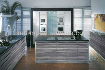 High gloss polymer composite board for cabinet door