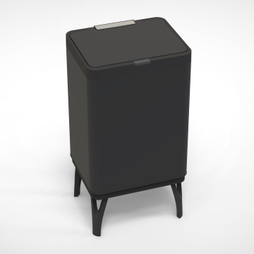 2022 New Stainless Steel Touch Bin with Feet
