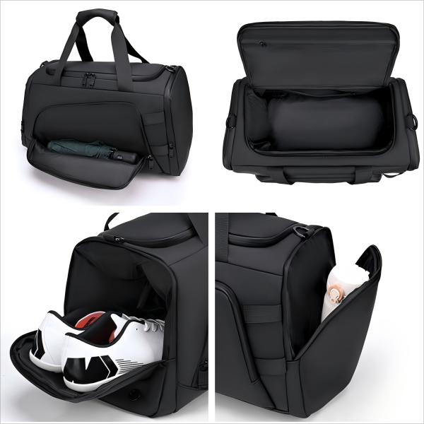 Waterproof dry-wet separation fitness handbag