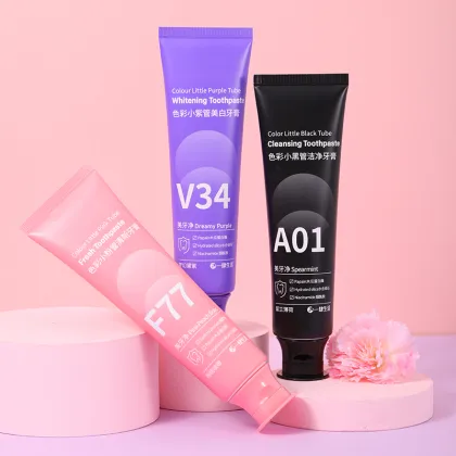 Wholesale Private Label Colorful Tube Oral Care Toothpaste 120g