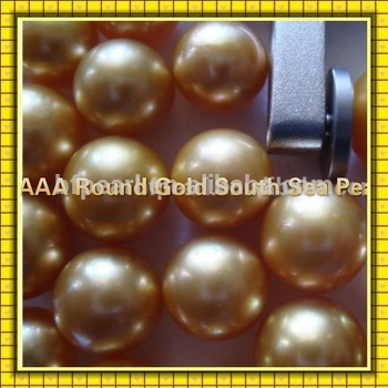 gold south sea loose pearl no hole