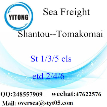 Consolidação LCL do Shantou Port para Tomakomai