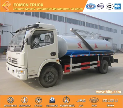 DONGFENG 3800mm euro4 suction dung truck