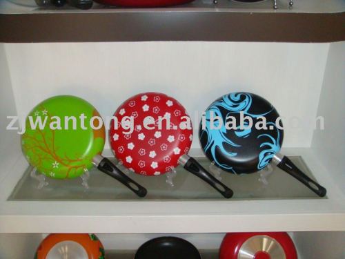 2014 new Aluminium Decal Frying Pan Without Lid,silk print fry pan,nonstick fry pan