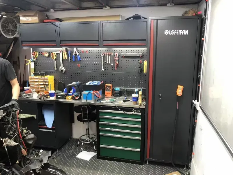 OEM Customized Garage Storage Workstation Tool Solution