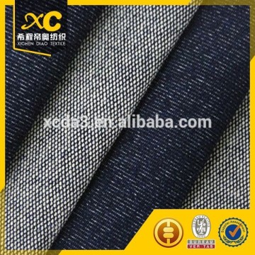 cotton polyester indigo non-woven denim fabric