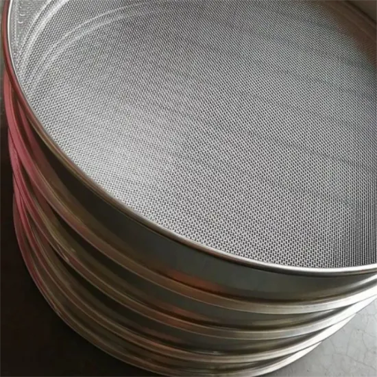 304 SUS Lab Standard Stainless Steel Sieve: 1, 2, 5, 10, 20, 40 Micron