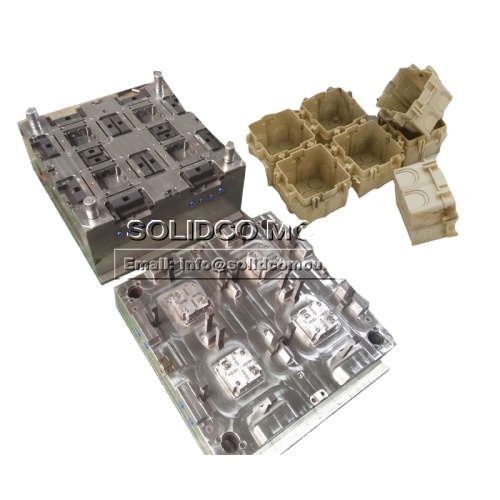 China hot sale 2 Cavities Plastic Electric Box Mould Supplier