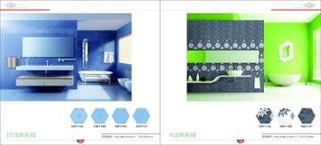 New design hexagon ceramic wall tile