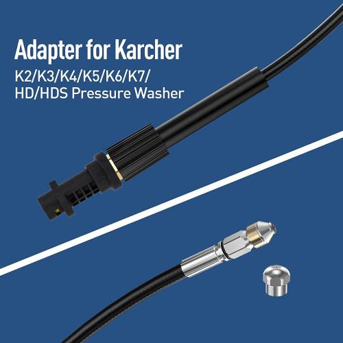 Munstycken styv + roterande, adapter för K2-K7