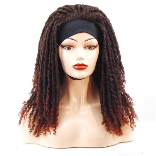 Onst 110 Styles Dreadlock  Box Braided Wigs Headband Wig for Black Women Short Curly Crochet Hair Braids Scarf Hair Turban Wig