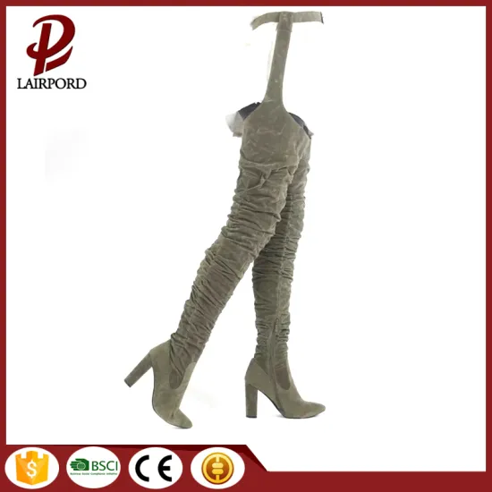 suede lace weaist fashionable boots for girls