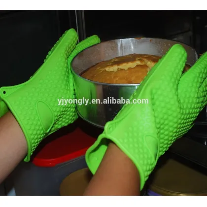 Heat protective cooking glove/silicone gloves