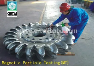 Getai anti-erosion C0-Cr-WC coated hydro turbine pelton energia hidroelectrica turbine generator