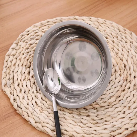 16-28cm Stainless Steel Dishes Plates Yiwu Stainless Steel Dinner Plate