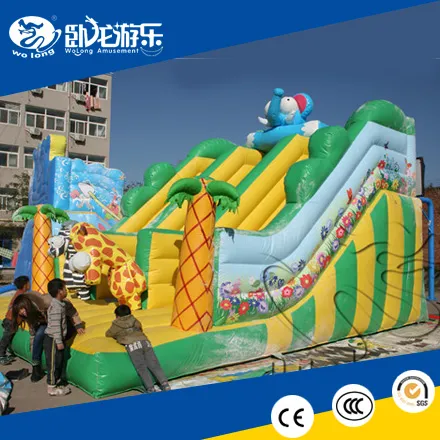 Lovely cartoon inflatable slide for sale