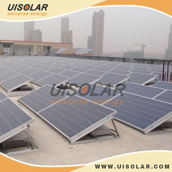 1 MW solar panel mounting bracket , solar panel kits , aluminum ballasted solar mounting