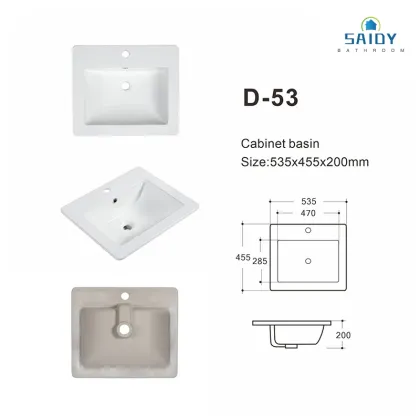 CUPC Modern White Rectangle Undercounter Bathroom Sink Basin