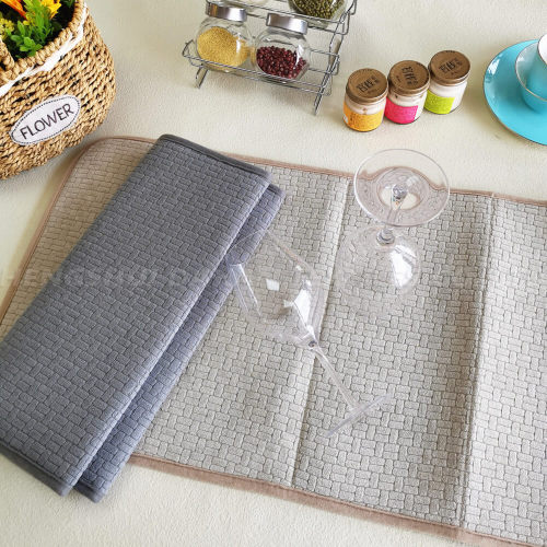 Dish Drying Pad PM38 Solid color dish drying mat Manufactory