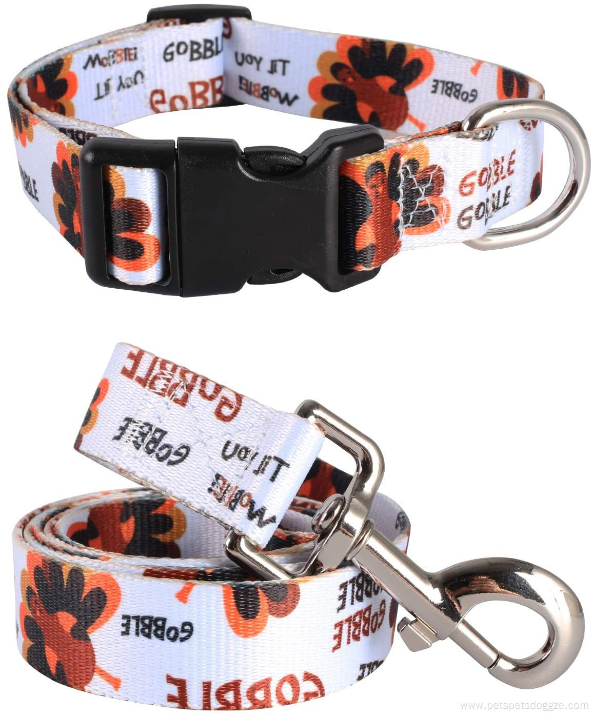 set wholesale floral nylon personalized dog collar custom