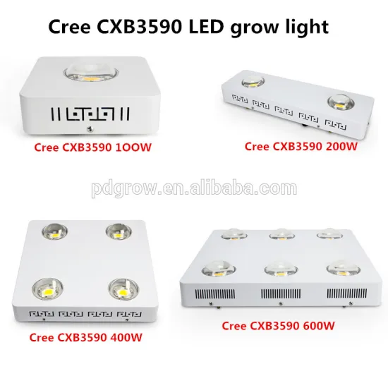 COB cxb3590 led grow light full spectrum 100w 200w 400w 600w