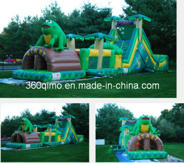 Inflatable Frog Tropical Obstacle Challenge (BMOT70)