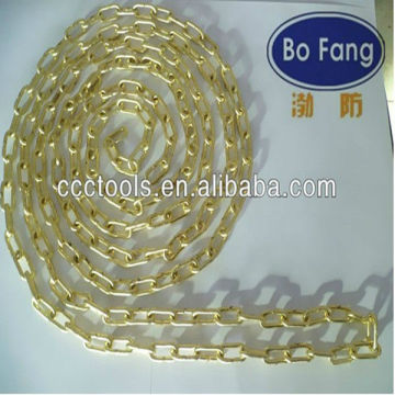 brass chain,non sparking tools,hand chain,handware tools,garden tools,long or short chain,ISO9001,UKAS