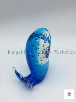 Blue Shark Glass Sculpture