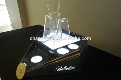 Chivas wine bottle stand display,liquor glorified luminous LED display