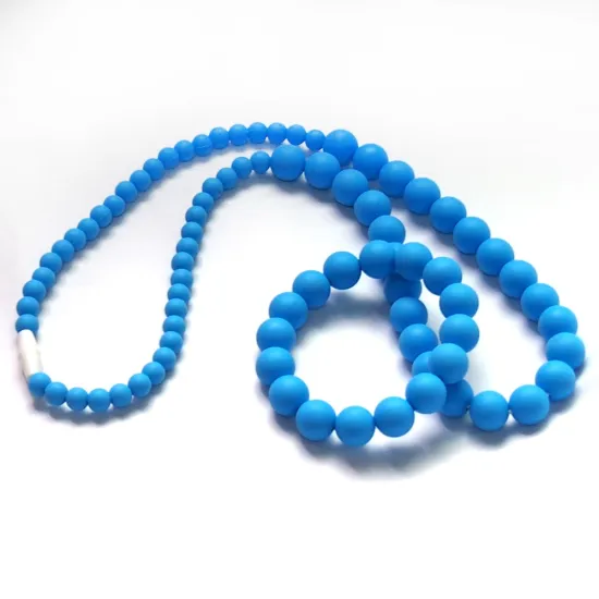 China Manufacturer silicone Teether toys nursing necklaces wholesale