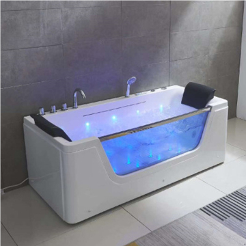 Double Hydrotherapy Whirlpool Massage Bathtub for Two