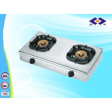 top rated stainless steel  table top gas cookers with 2 burners
