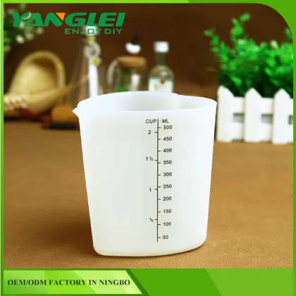 500ml Kitchen Baking Silicone Measuring Cup With Scale