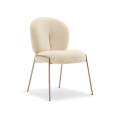 Fantastic Unique Style White Soft Dining Chairs Cozy Tender Soft Padded Sponge Lovely Dining Chairs Factory