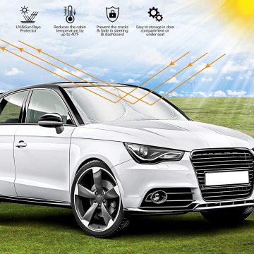 Διπλό κύκλο αυτοκινήτου Sunshade για μπλοκ ηλιοβασιλέματος μπροστινού παραθύρου